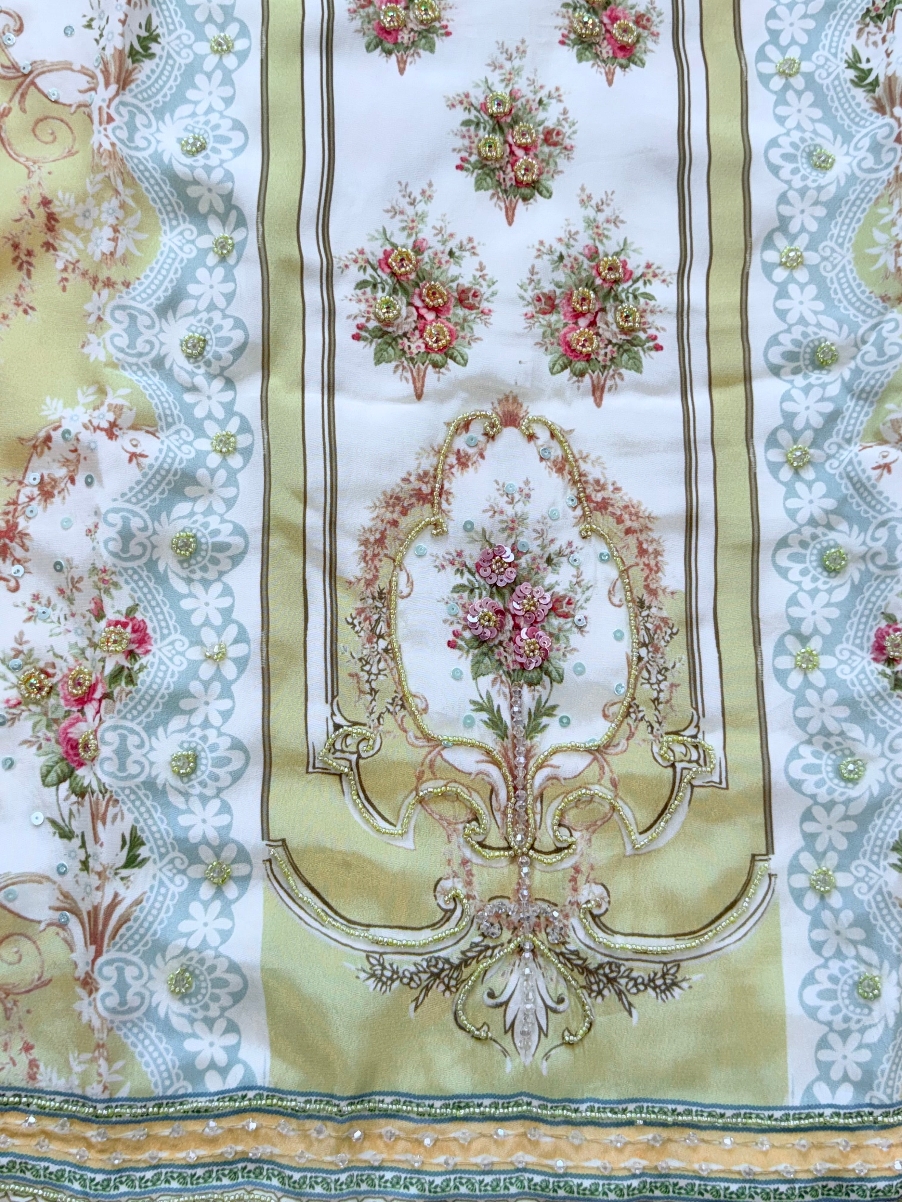 NAZAKAT CREPE READYMADE SUIT 2 Q