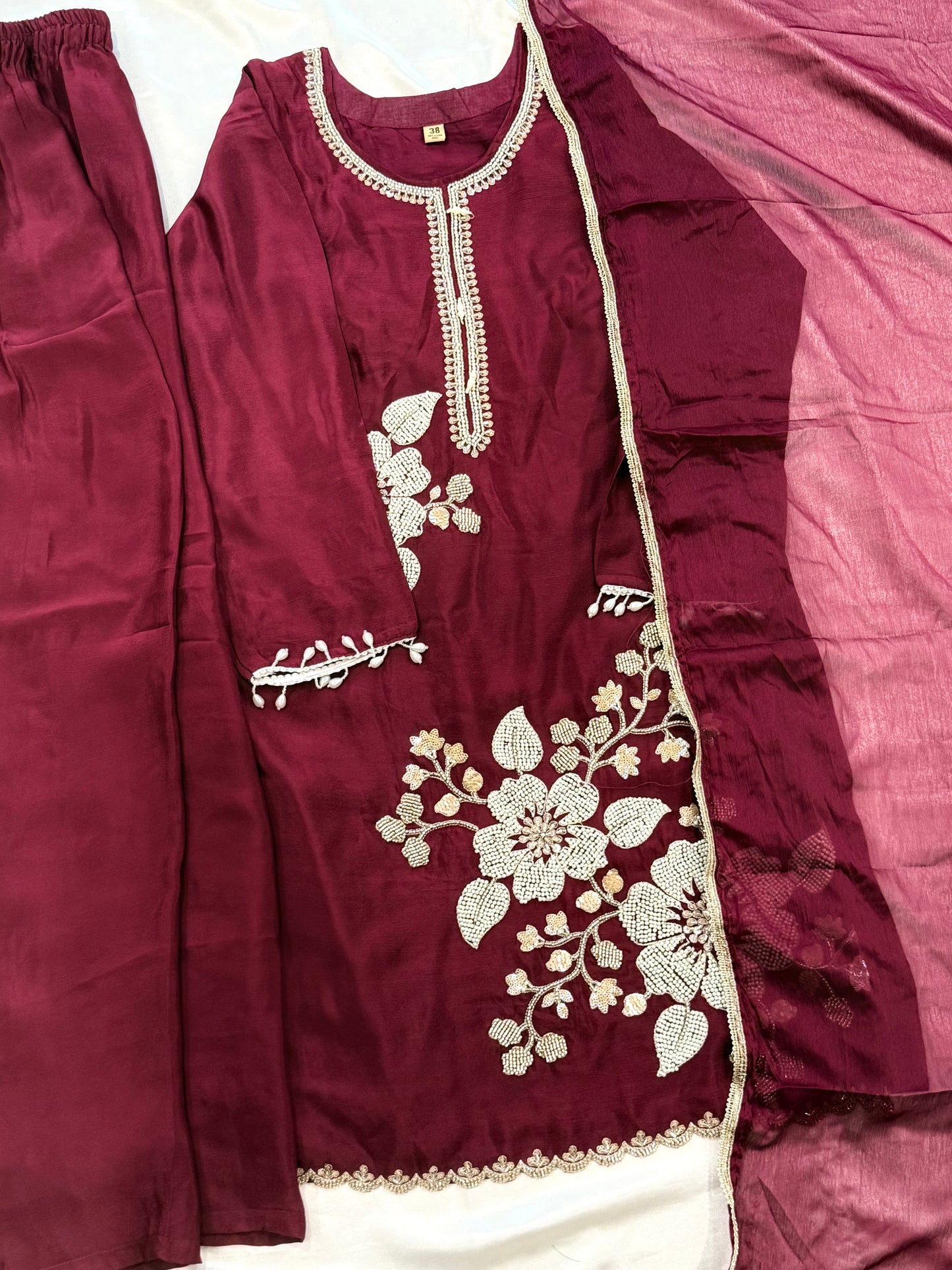 PARO SHIFFON READYMADE SUIT Q