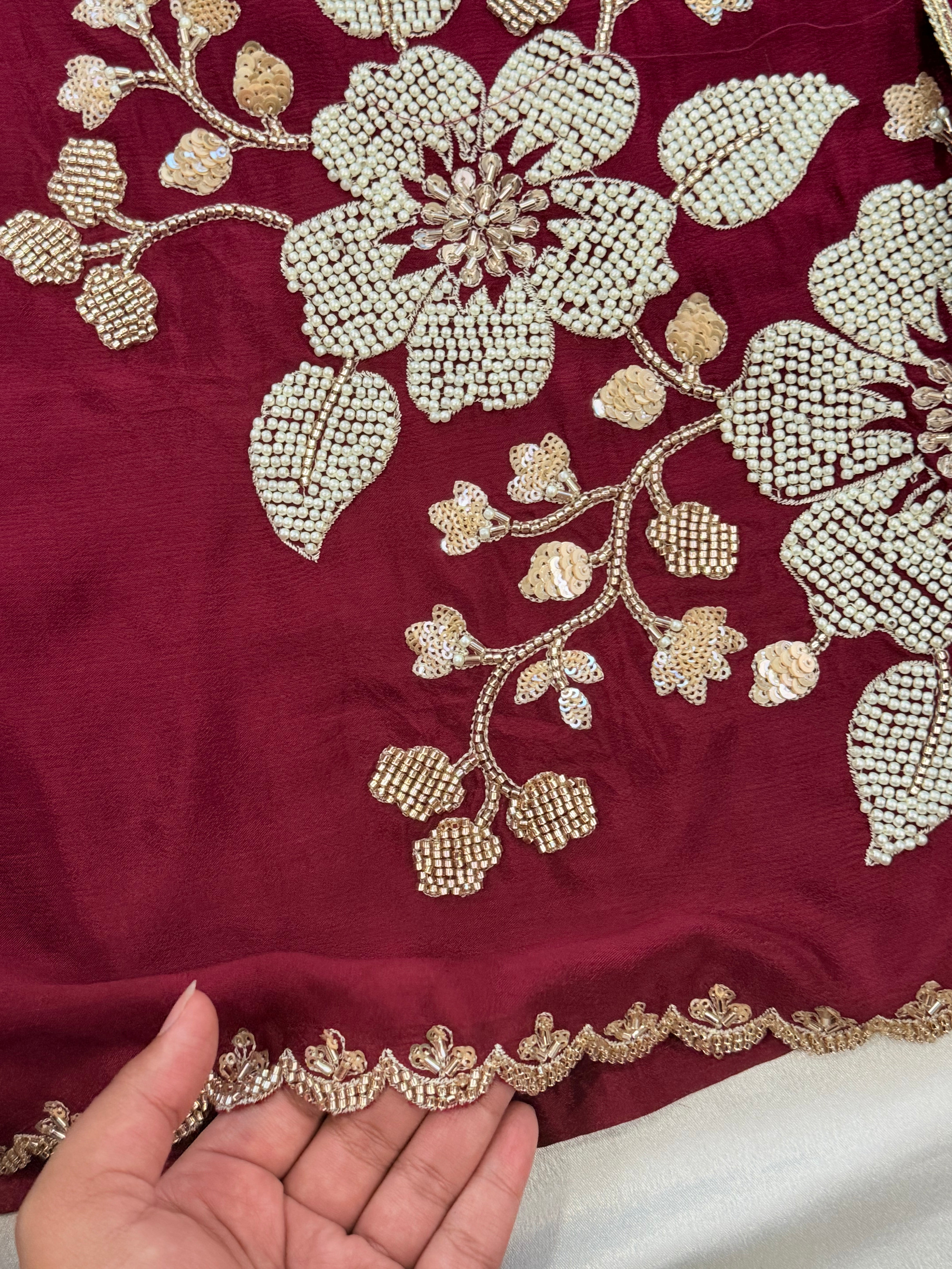 PARO SHIFFON READYMADE SUIT Q