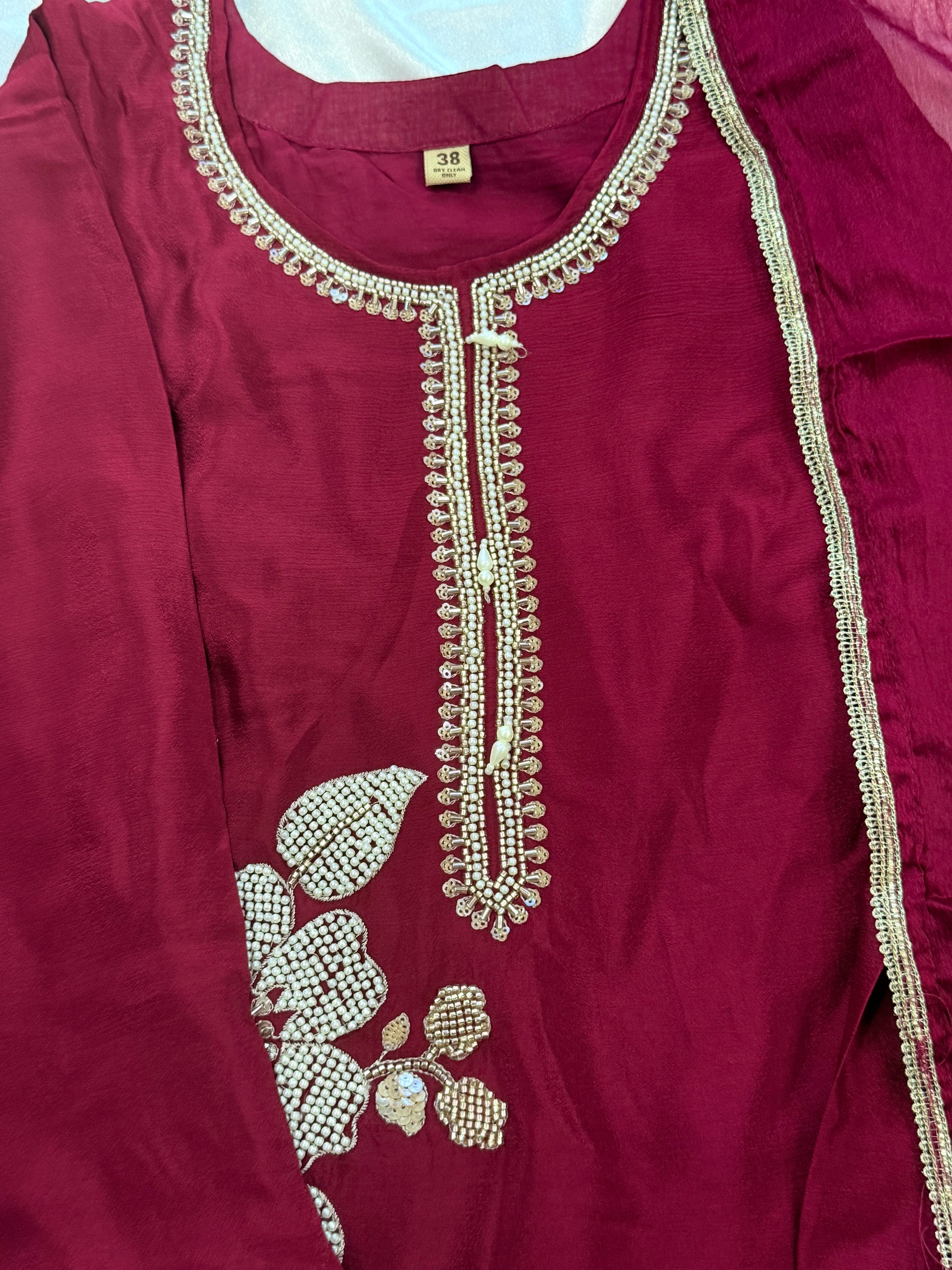 PARO SHIFFON READYMADE SUIT Q