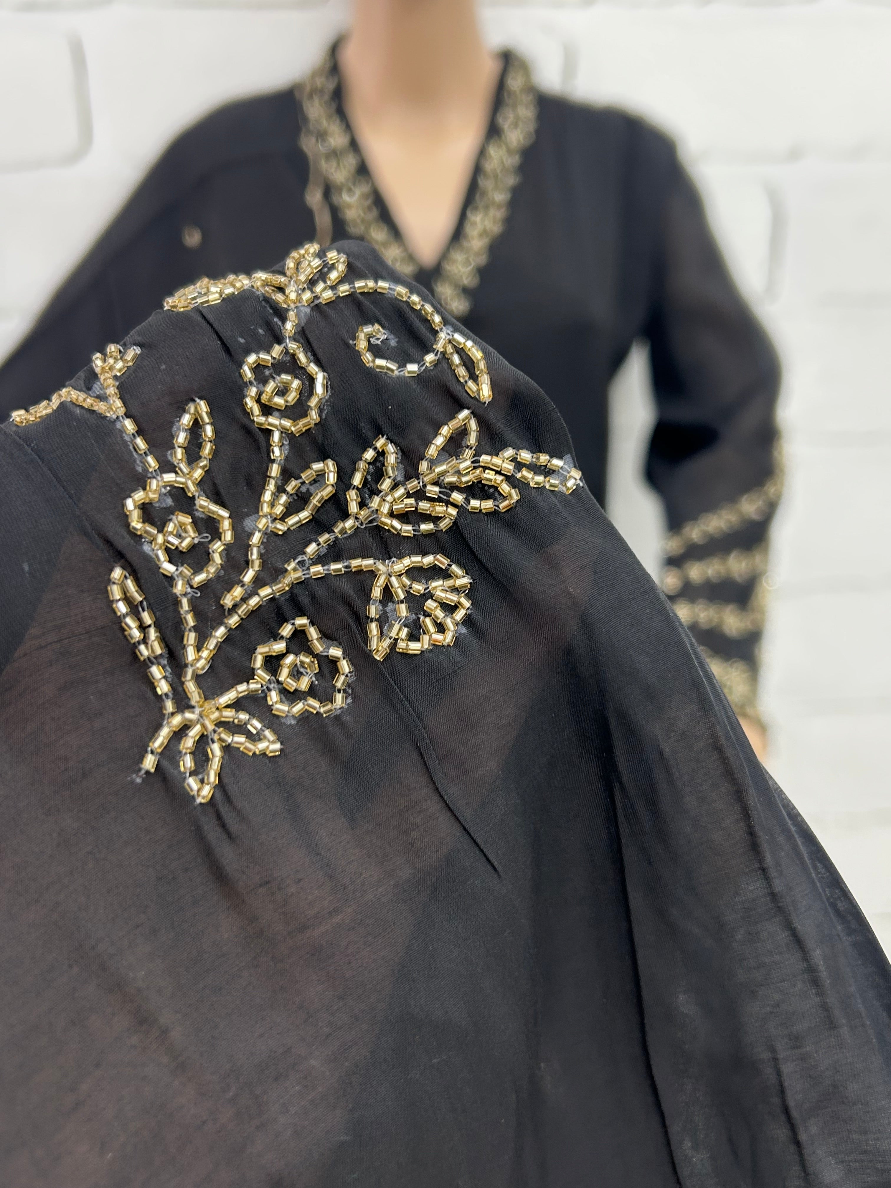 MUL CHANDERI HANDWORK FROCK 8001
