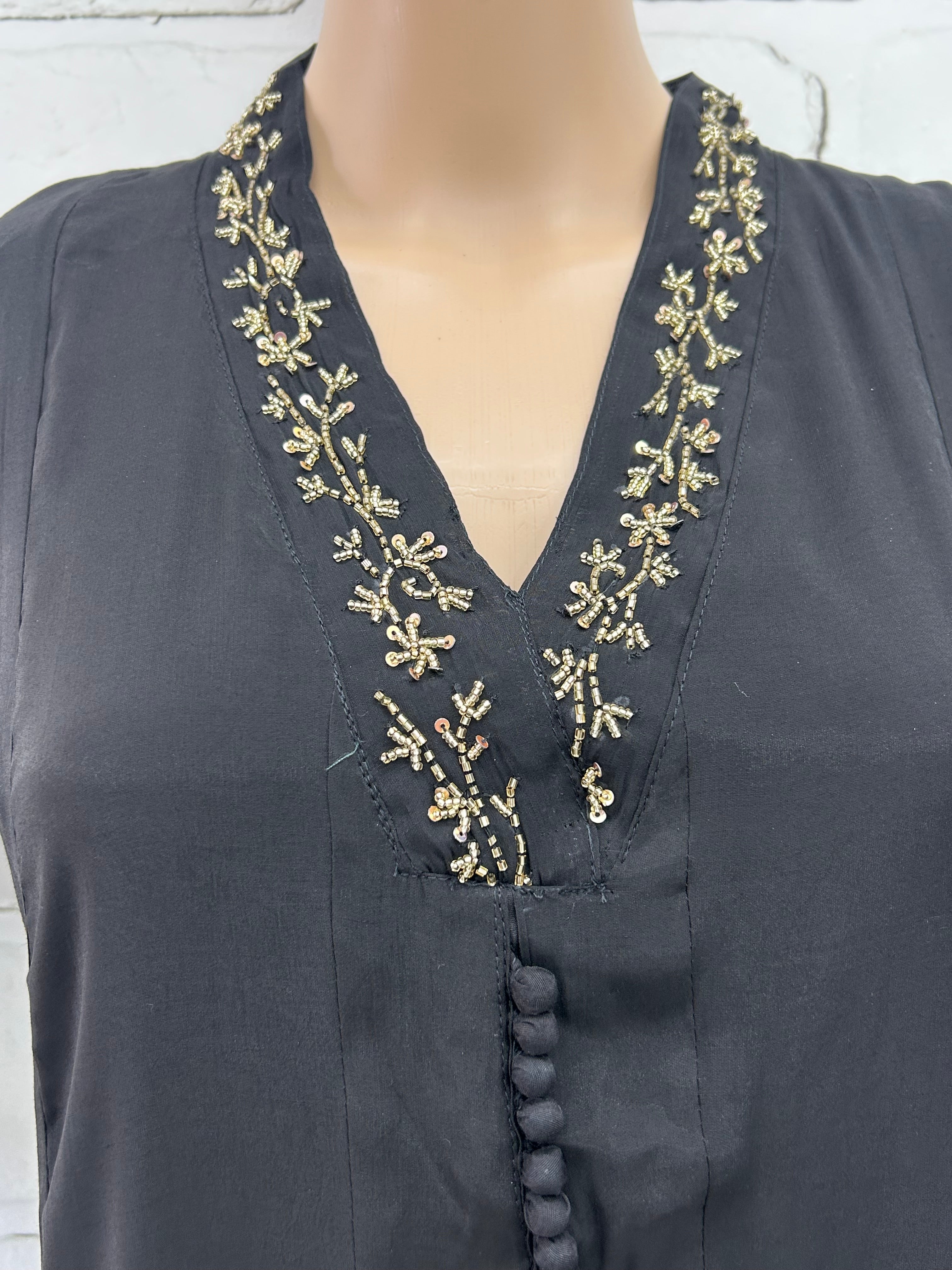 MUL CHANDERI HANDWORK FROCK 8001