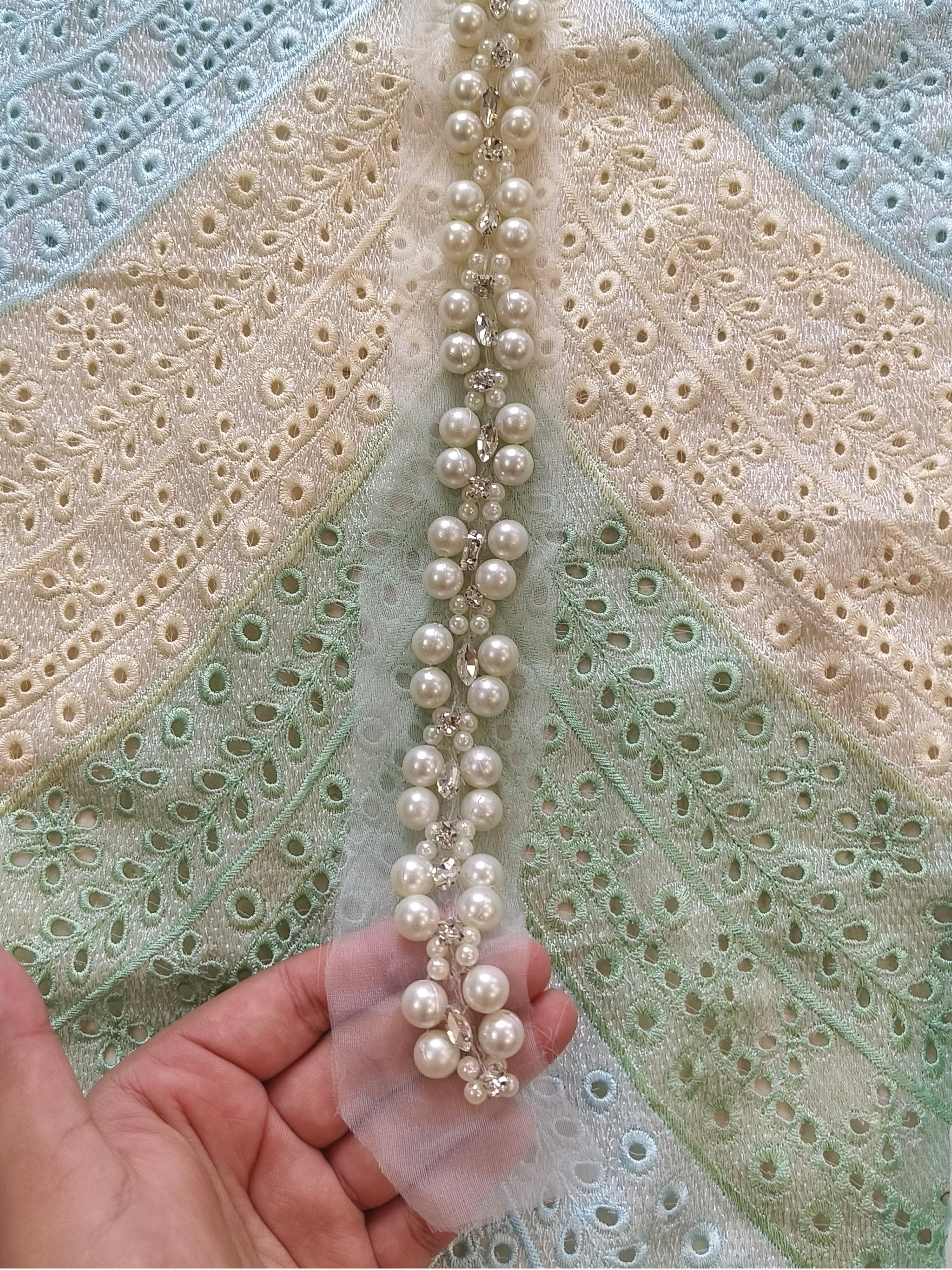 MARIA B CHIFFON EMBROIDERY SUIT 1