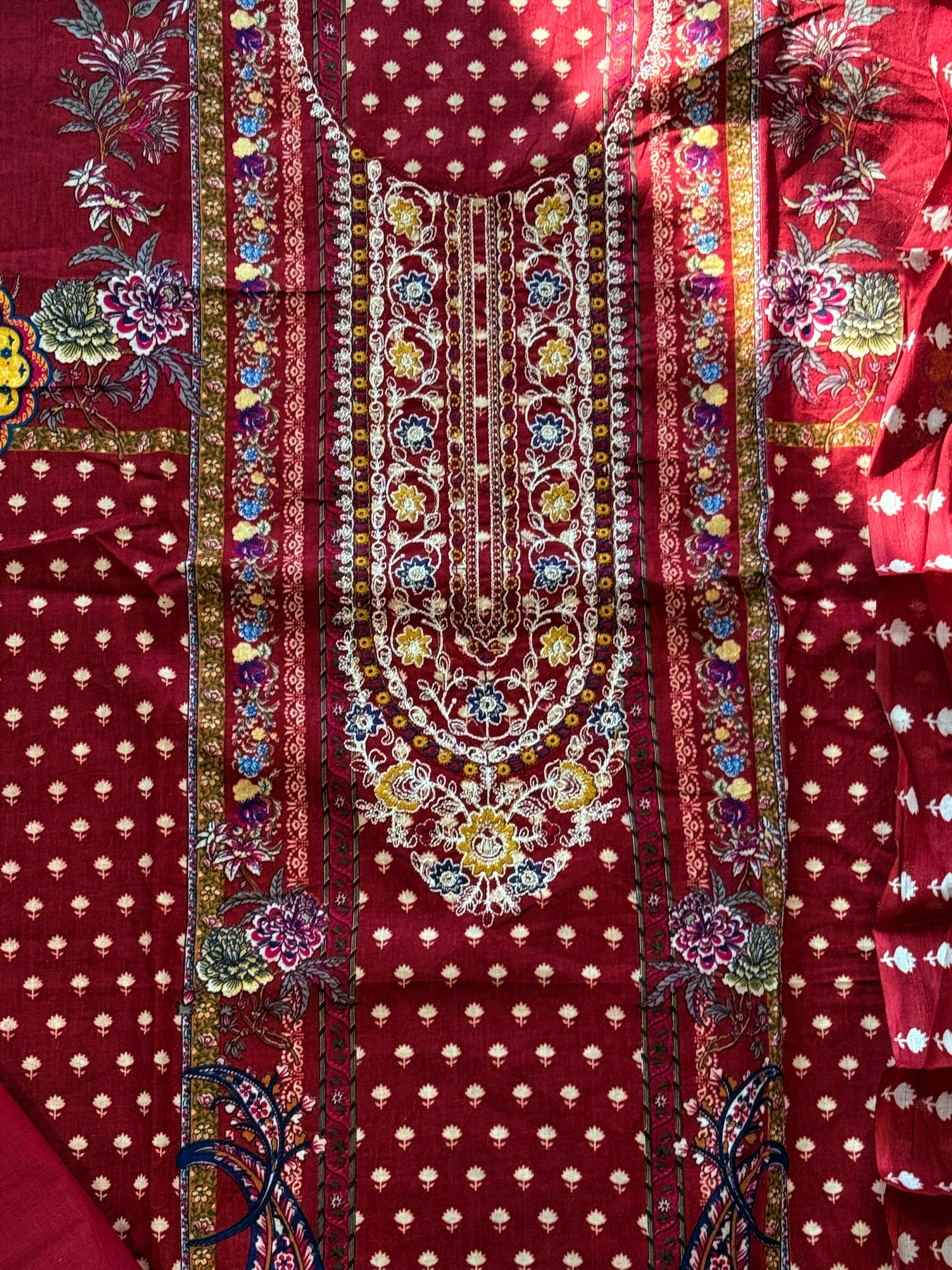 RANGREZ LAWN COTTON EMBROIDERY 3 Q