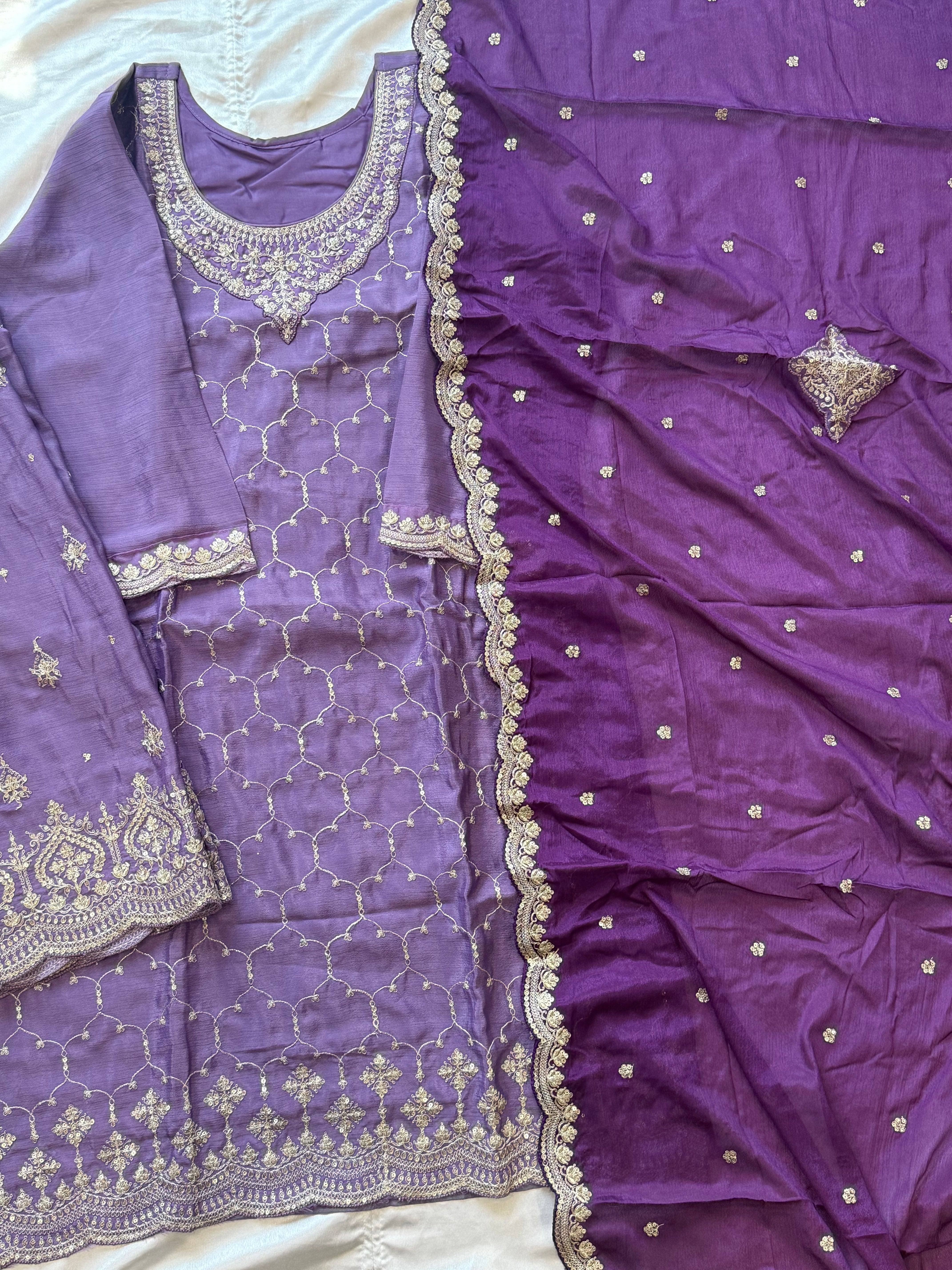 RAHI CHINNON SILK READYMADE SUIT