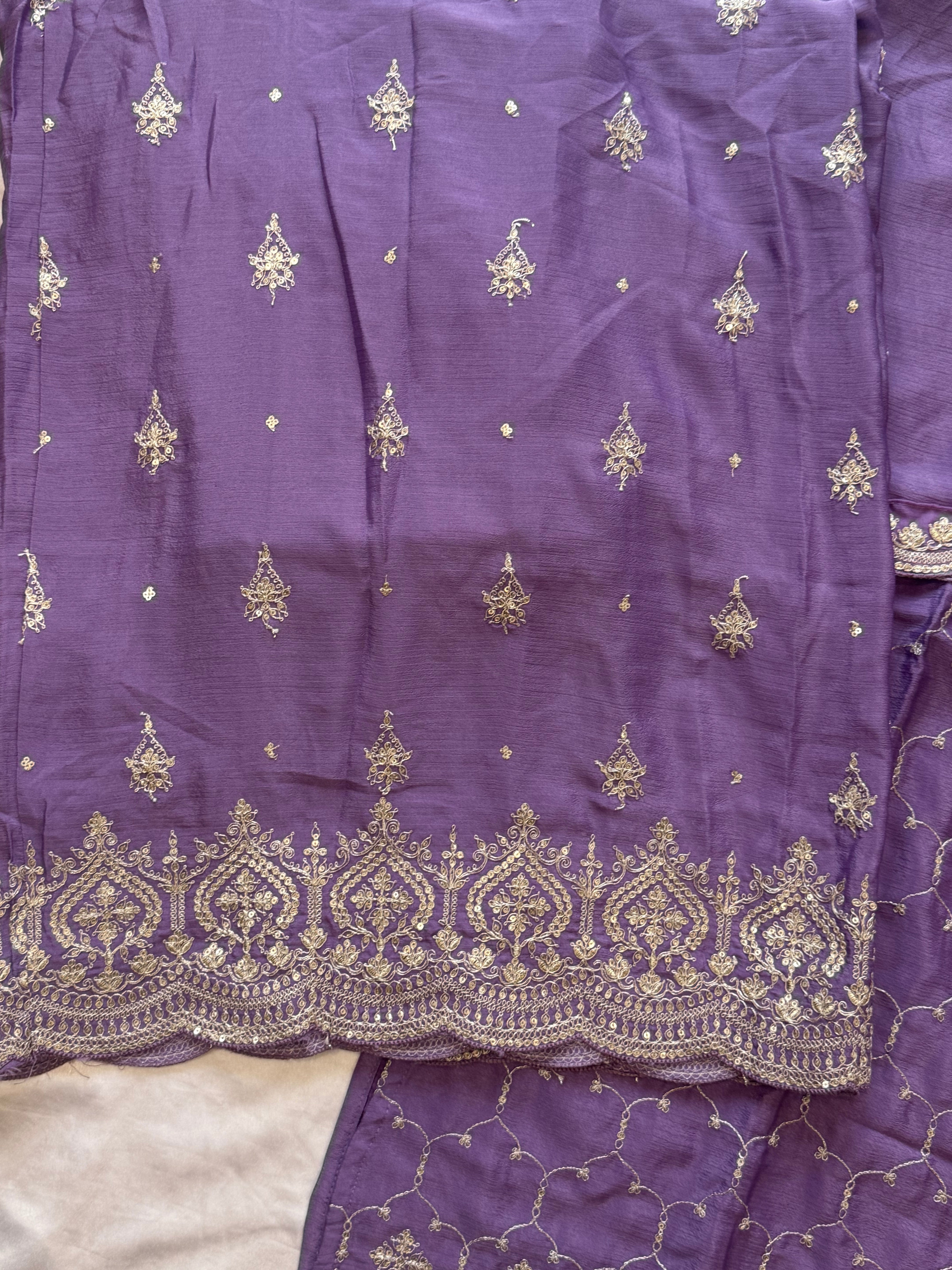 RAHI CHINNON SILK READYMADE SUIT