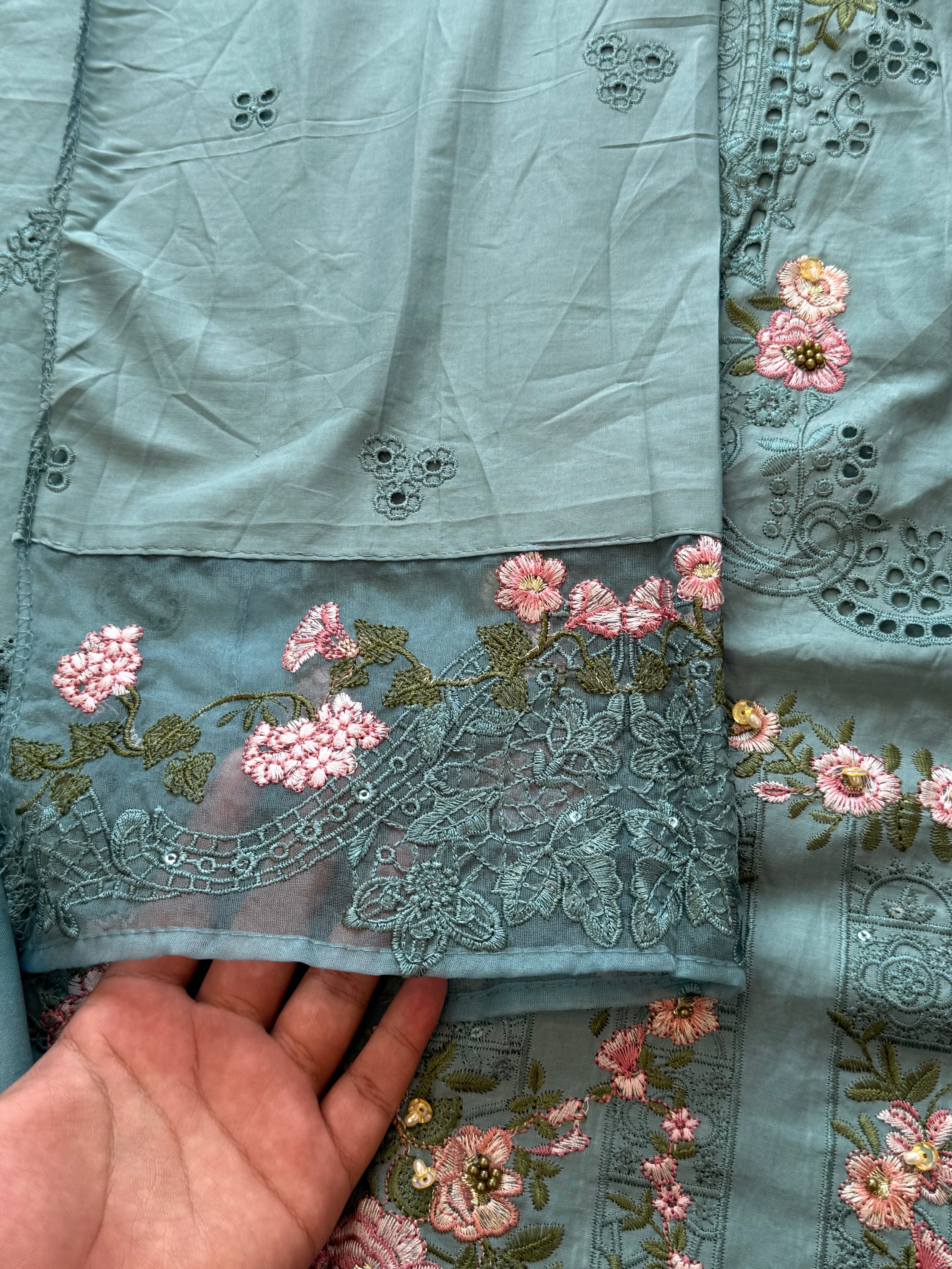 YUMNA COTTON EMBROIDERY SUIT 3