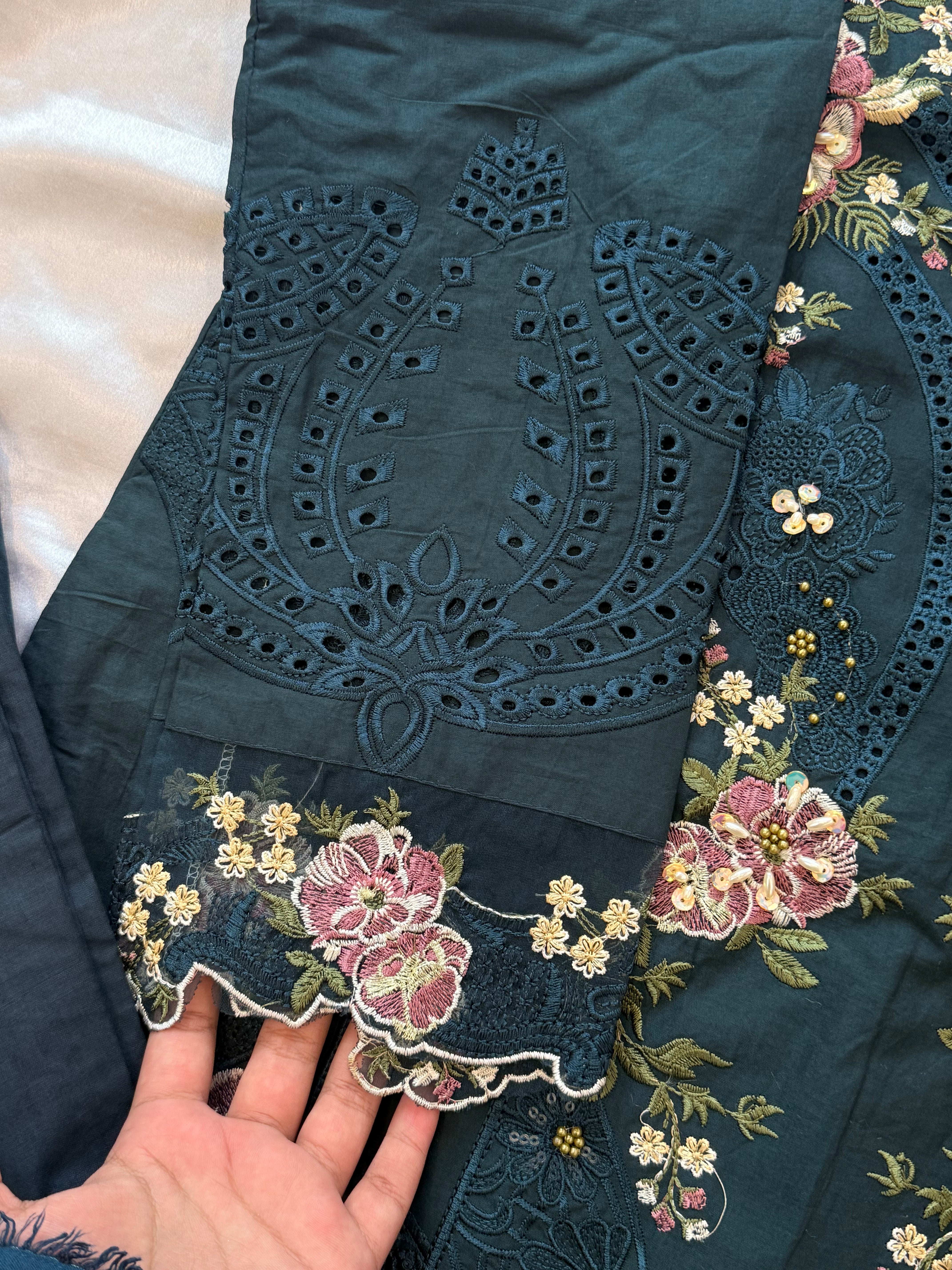 YUMNA GREEN READYMADE SUIT