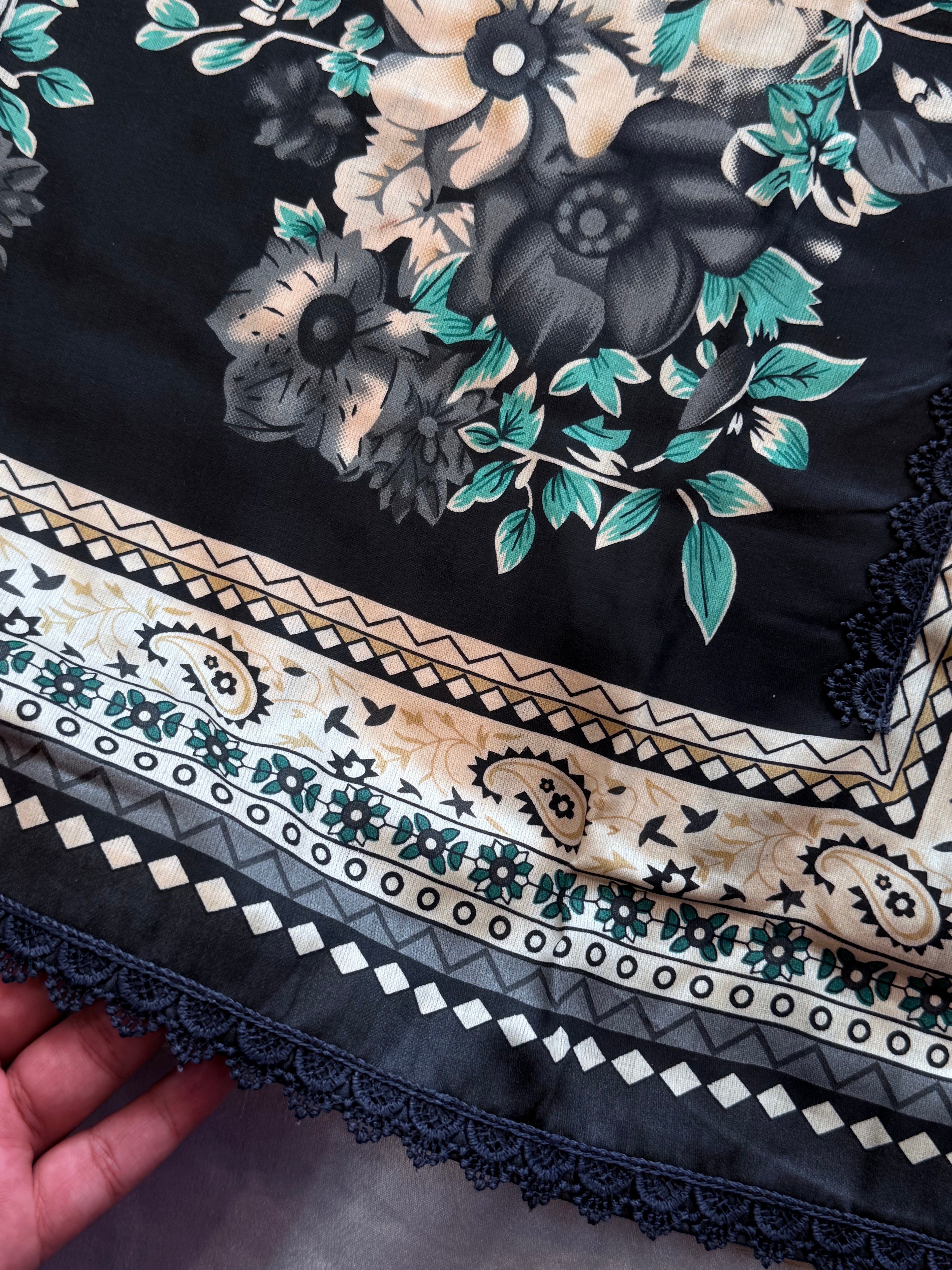 ROZANA BLACK PURE COTTON SUIT 26