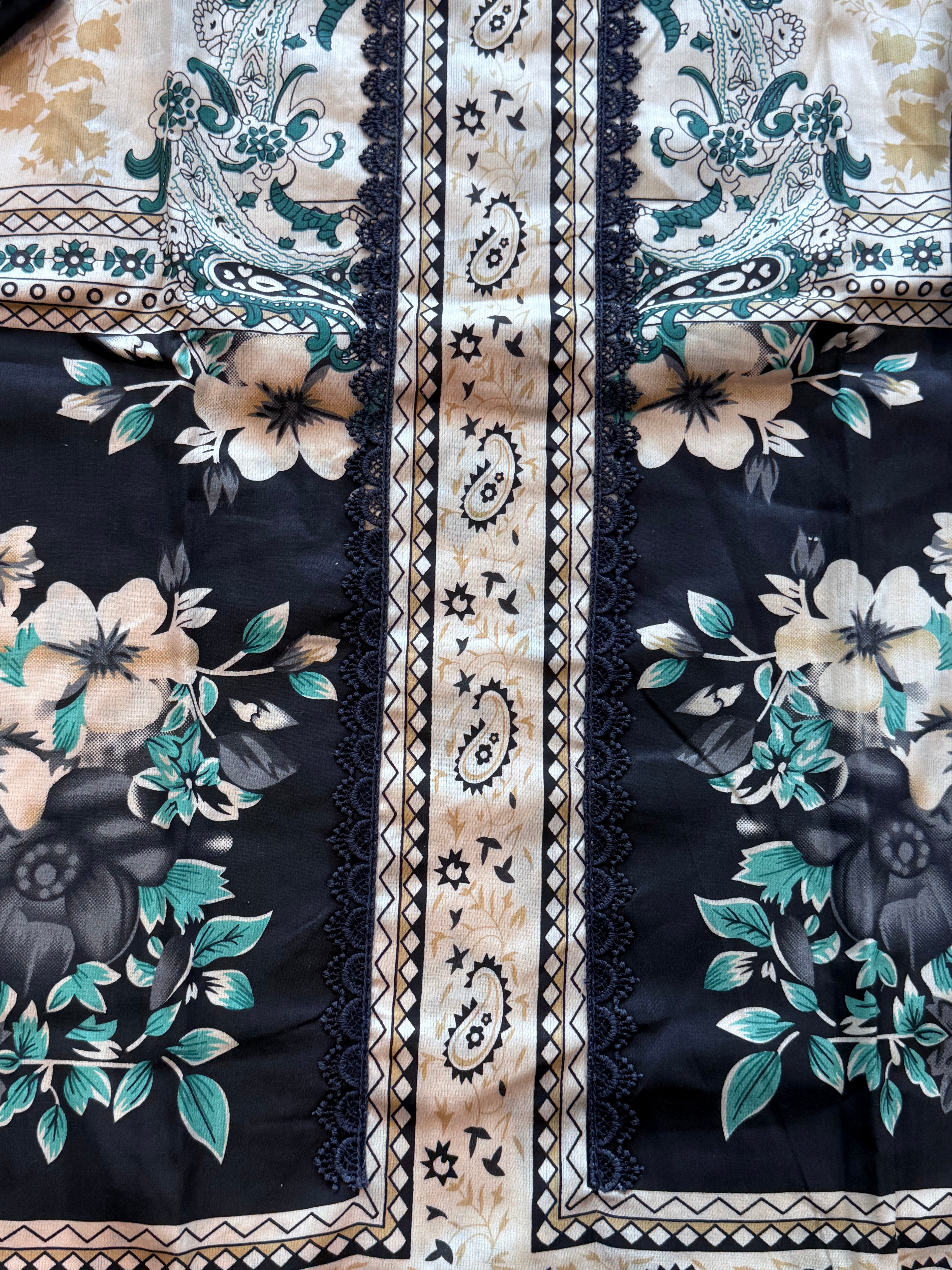ROZANA BLACK PURE COTTON SUIT 26
