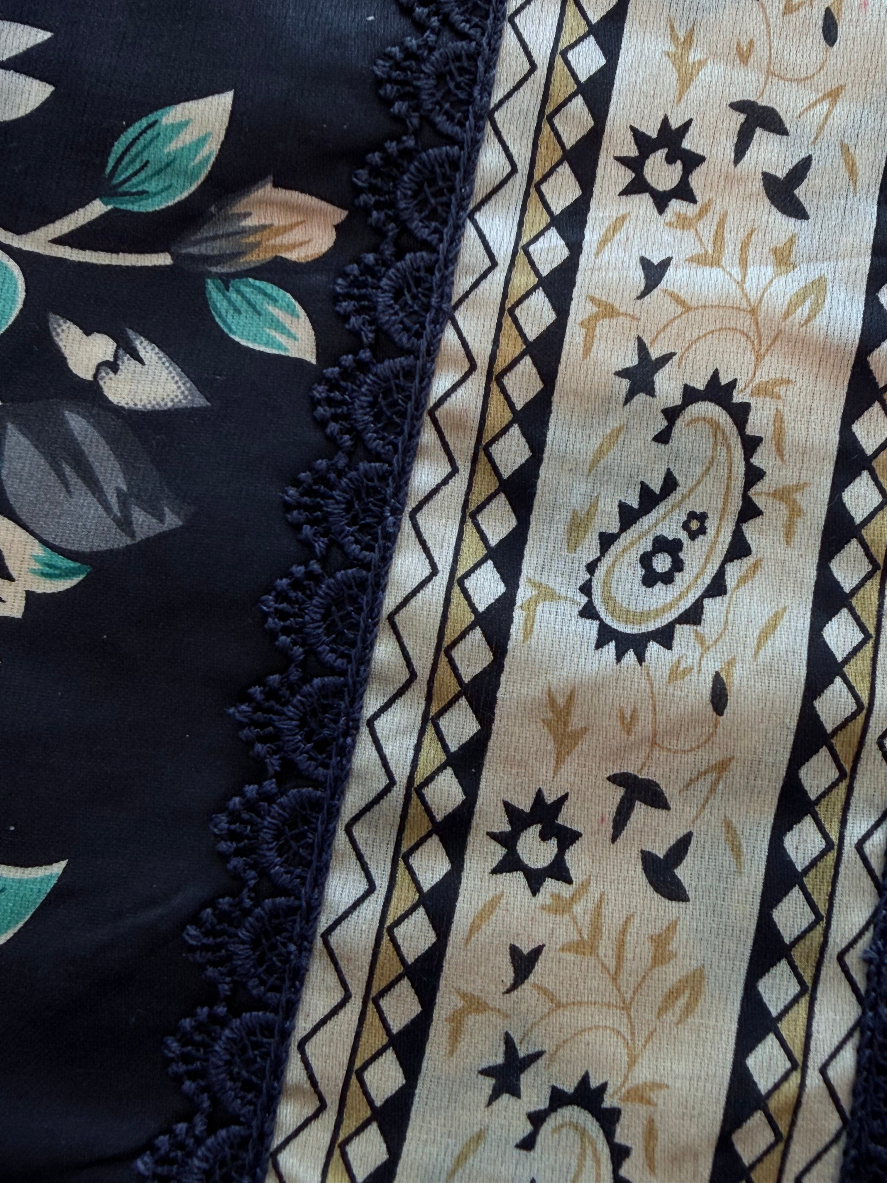 ROZANA BLACK PURE COTTON SUIT 26