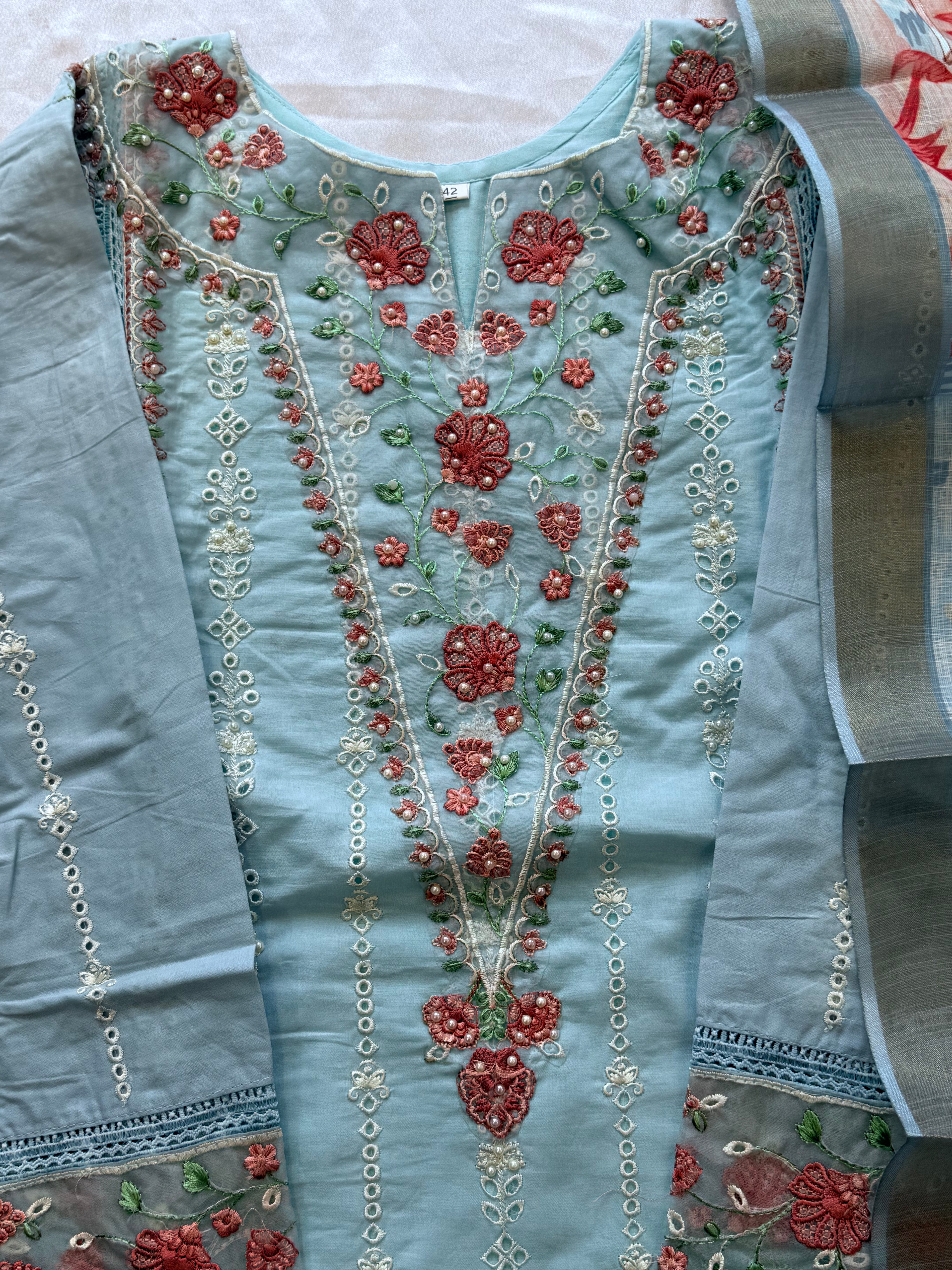 RAHI PURE COTTON SHALWAR SUIT  1 Q