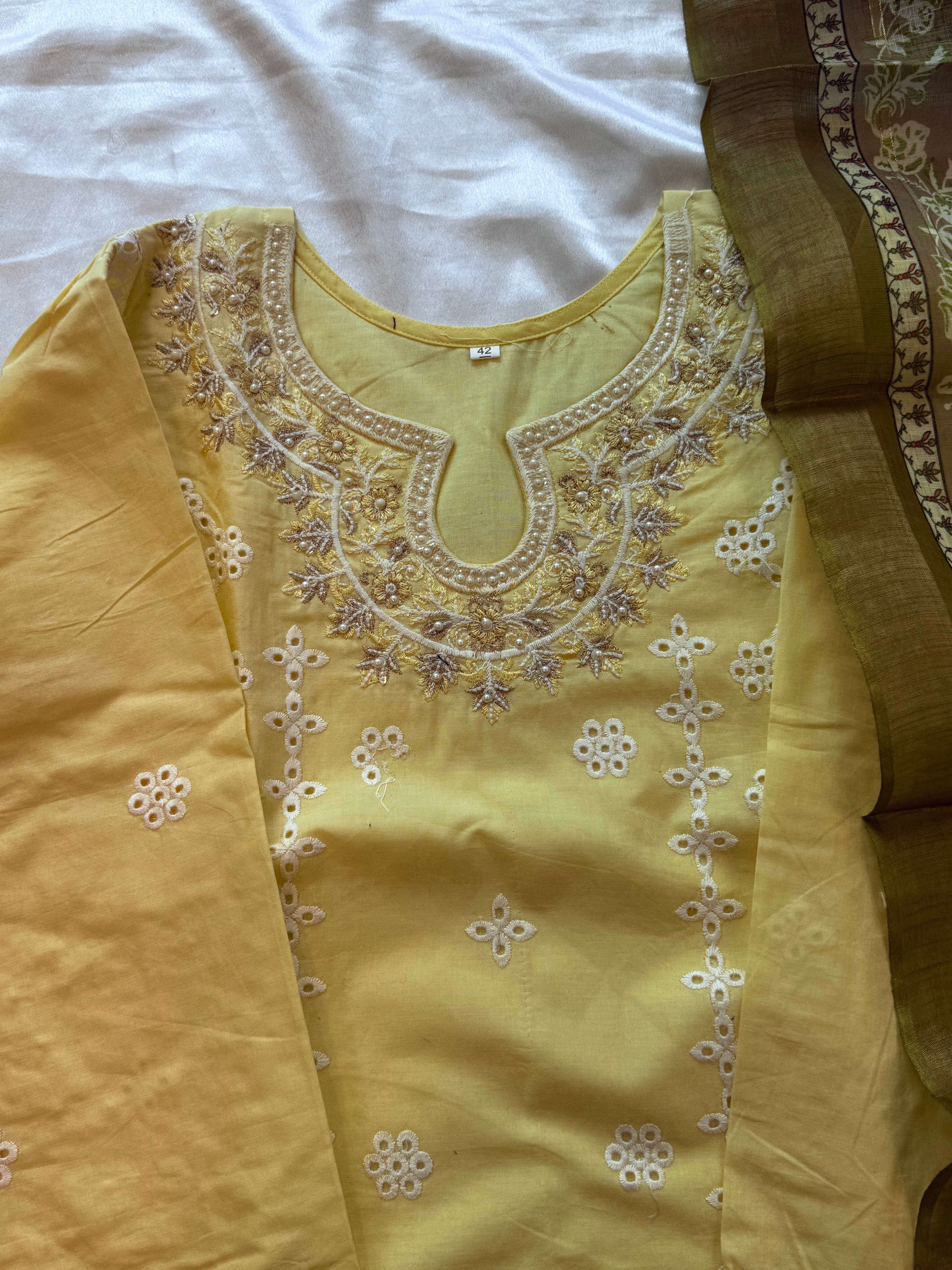RAHI PURE COTTON EMBROIDERY SUIT 4 Q
