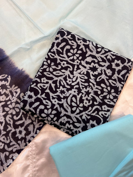 DOUBLE SHADE PURE COTTON BATIK SUIT 14