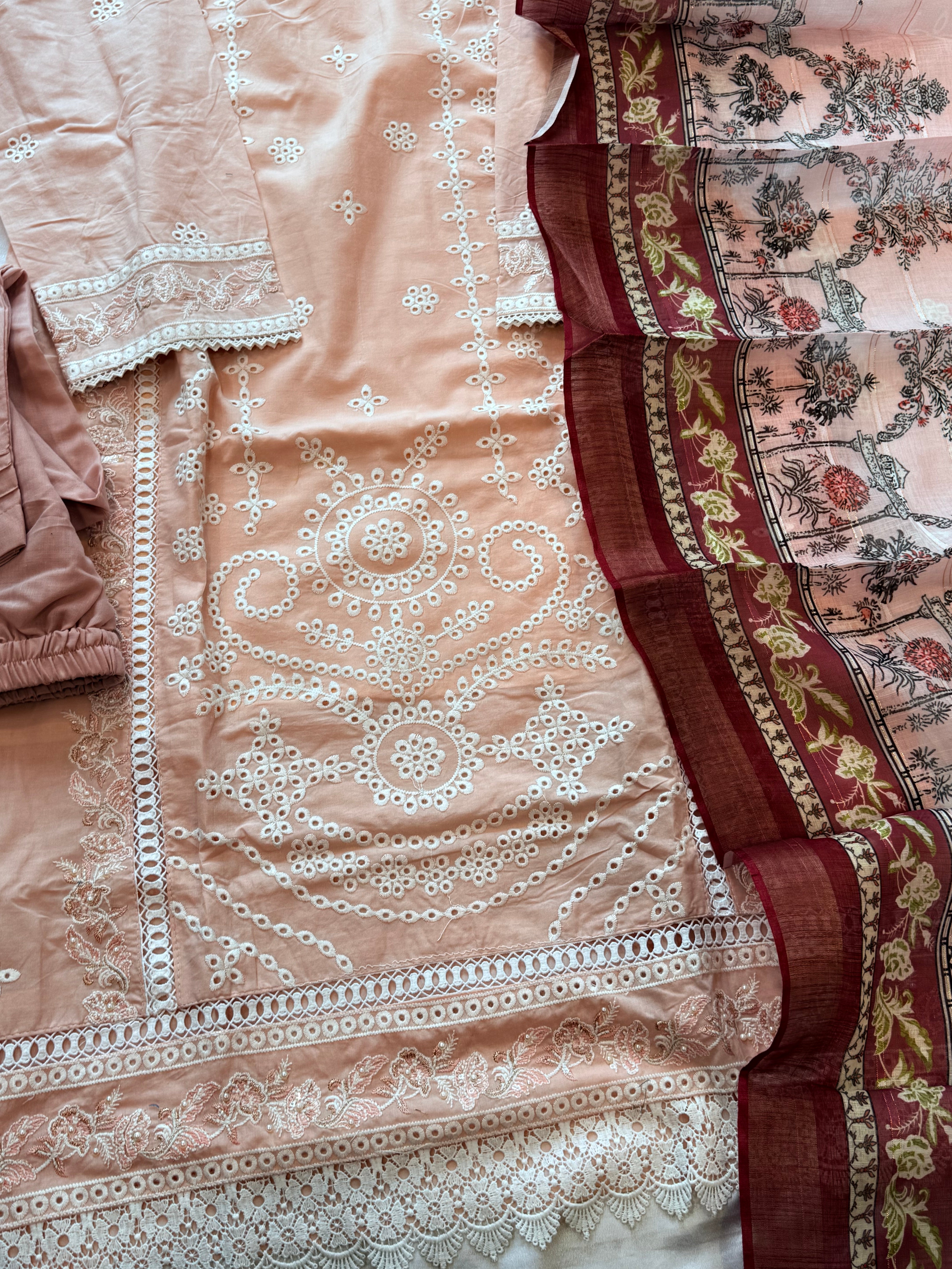 RAHI PURE COTTON EMBROIDERY SUIT 5 Q