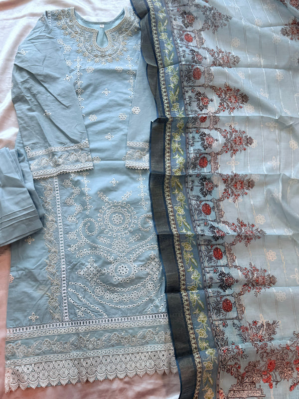 RAHI PURE COTTON EMBROIDERY SUIT 6