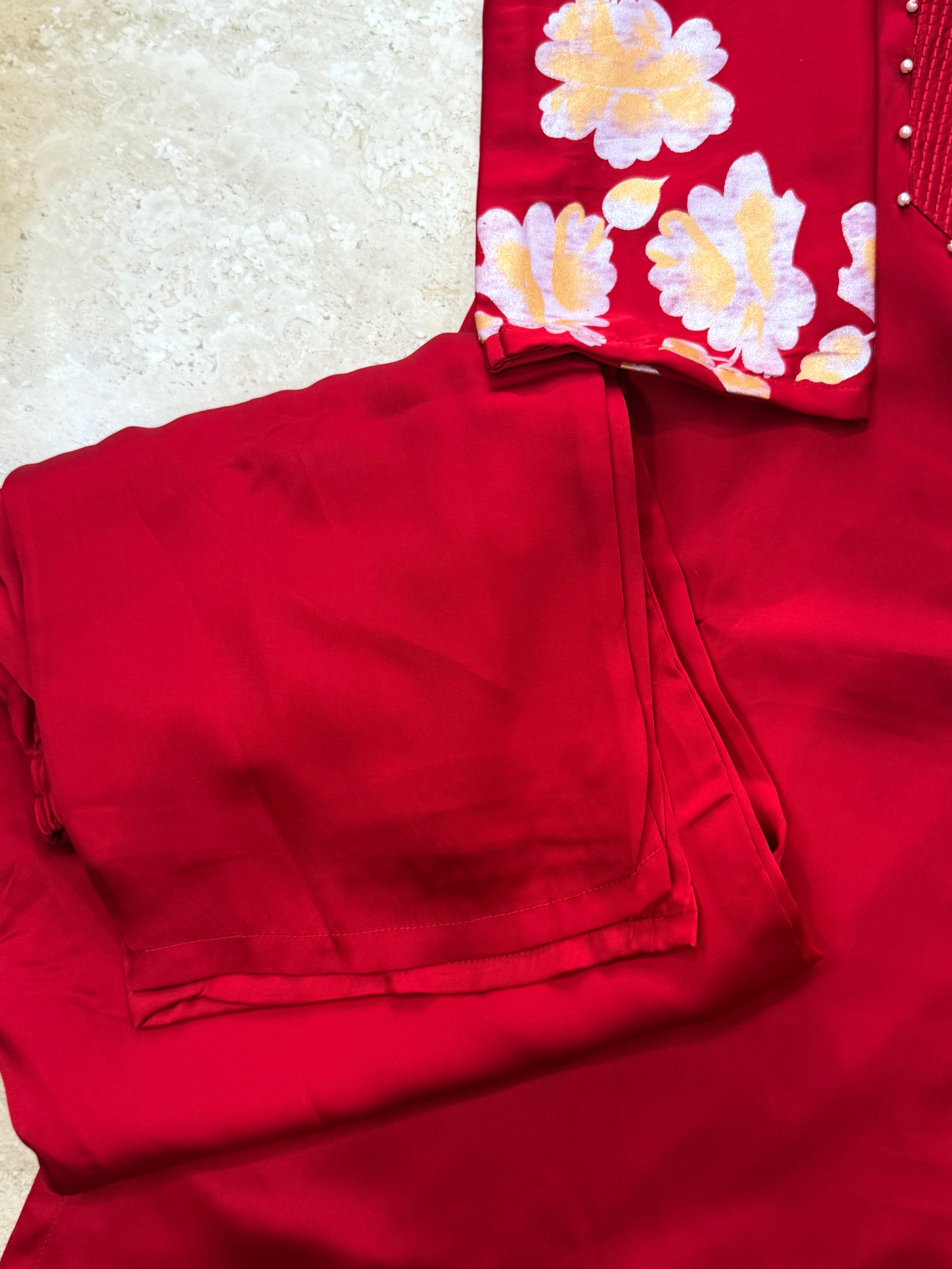 KAREENA RED READYMADE SUIT