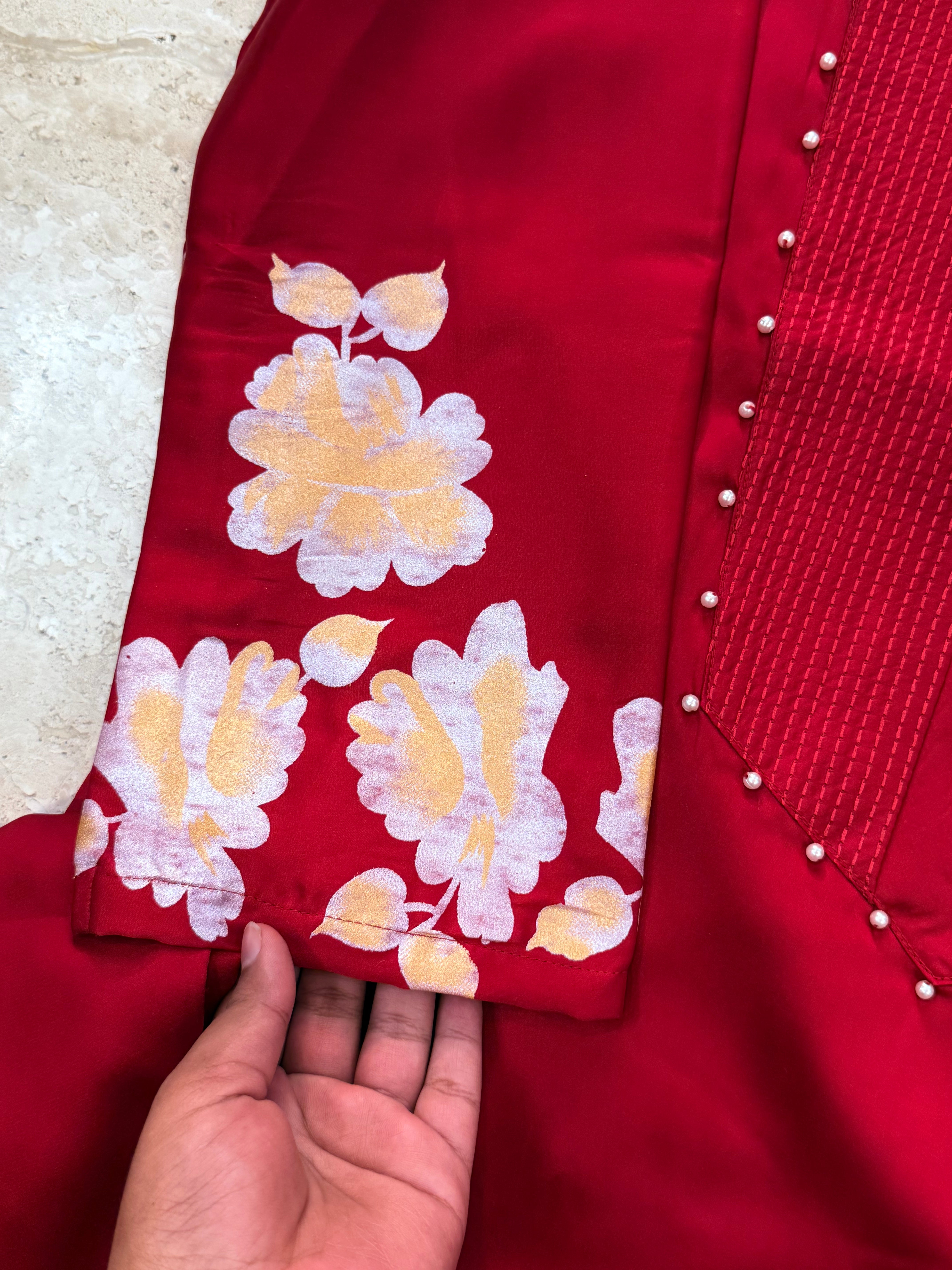 KAREENA RED READYMADE SUIT