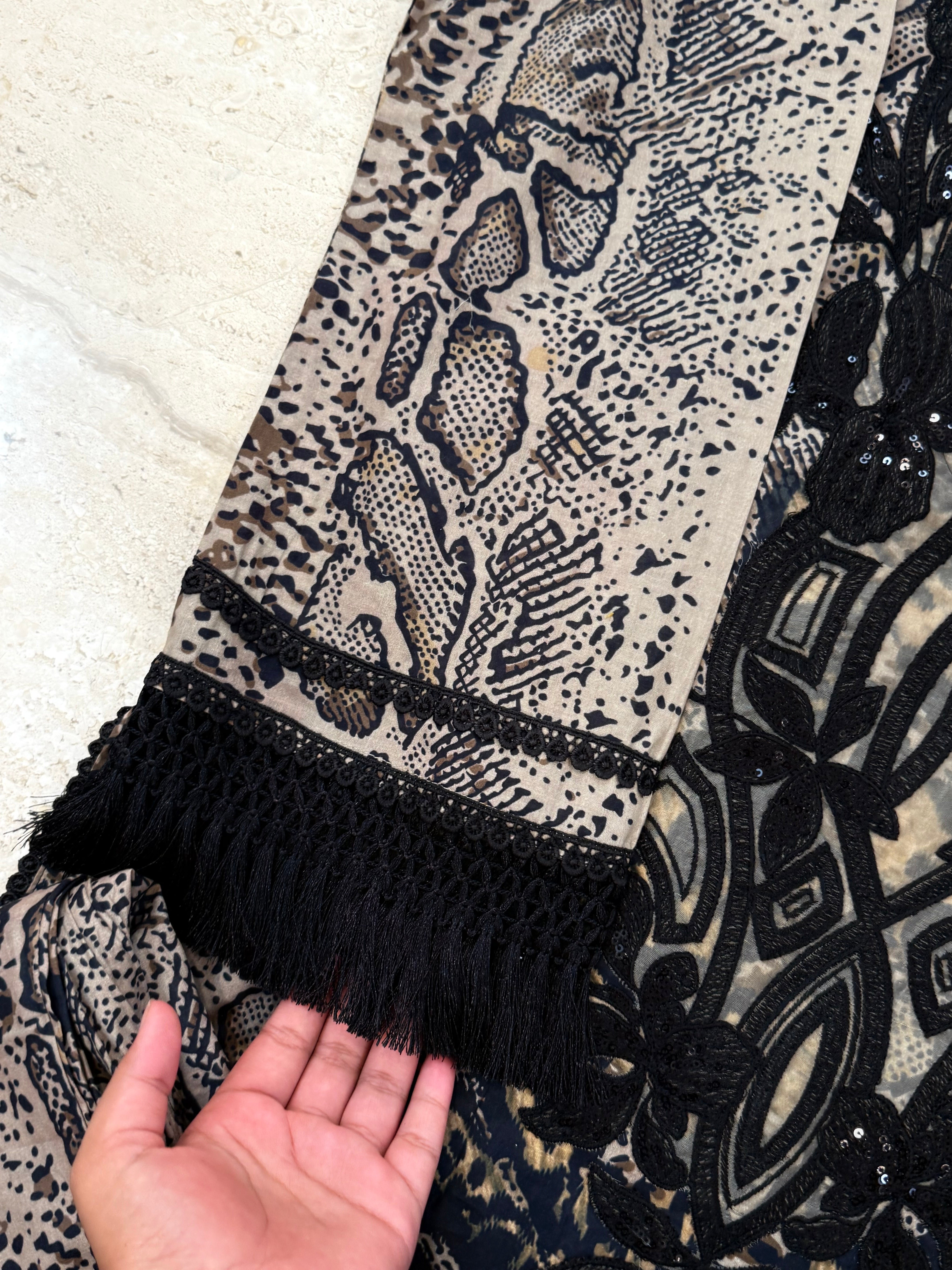 CHEETA PRINT LAWN READYMADE SUIT