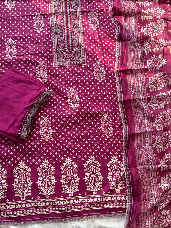 SYHITE LAWN  EMBROIDERY SUIT 5 R