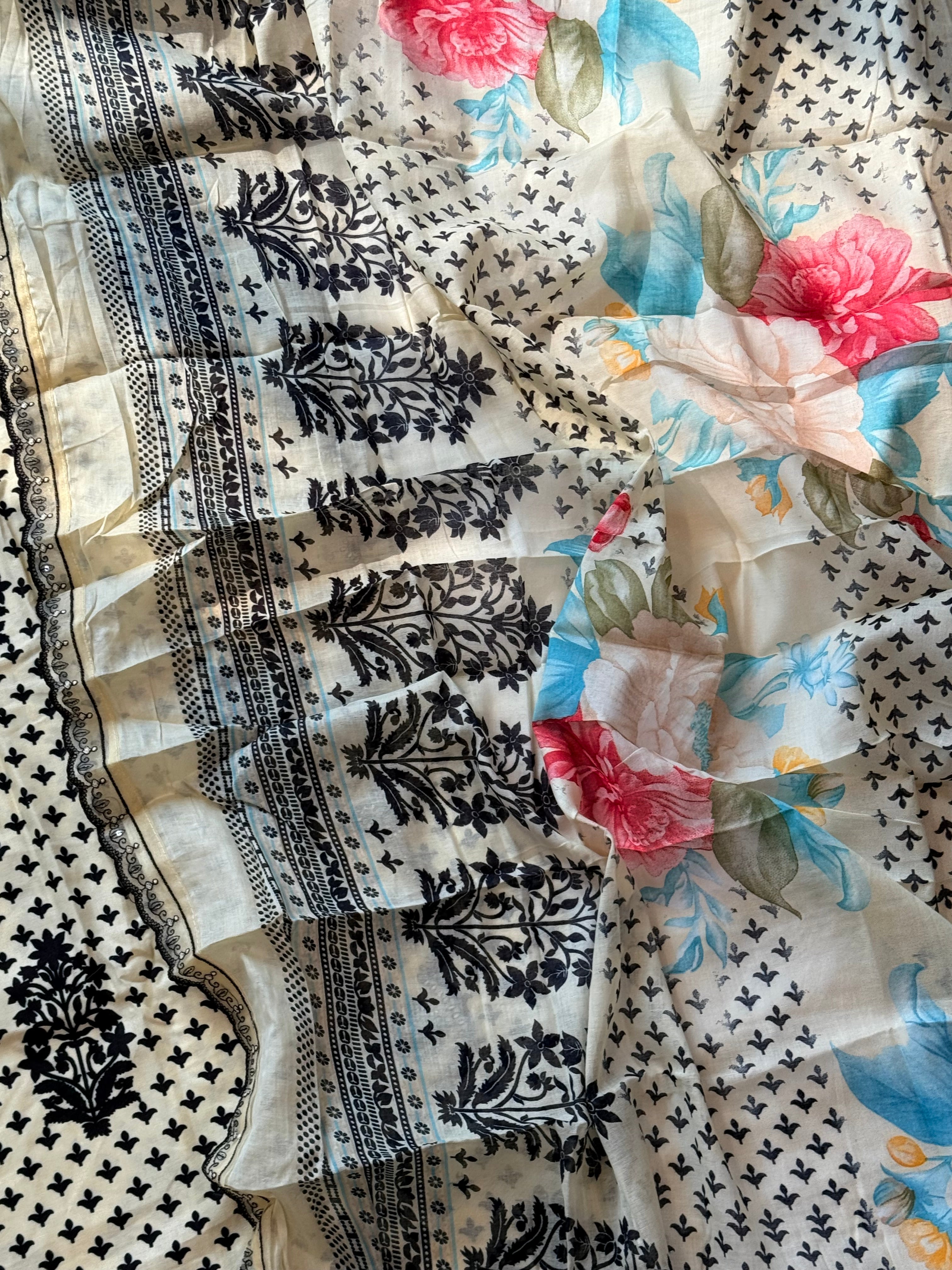 SYHITE LAWN  EMBROIDERY SUIT 2