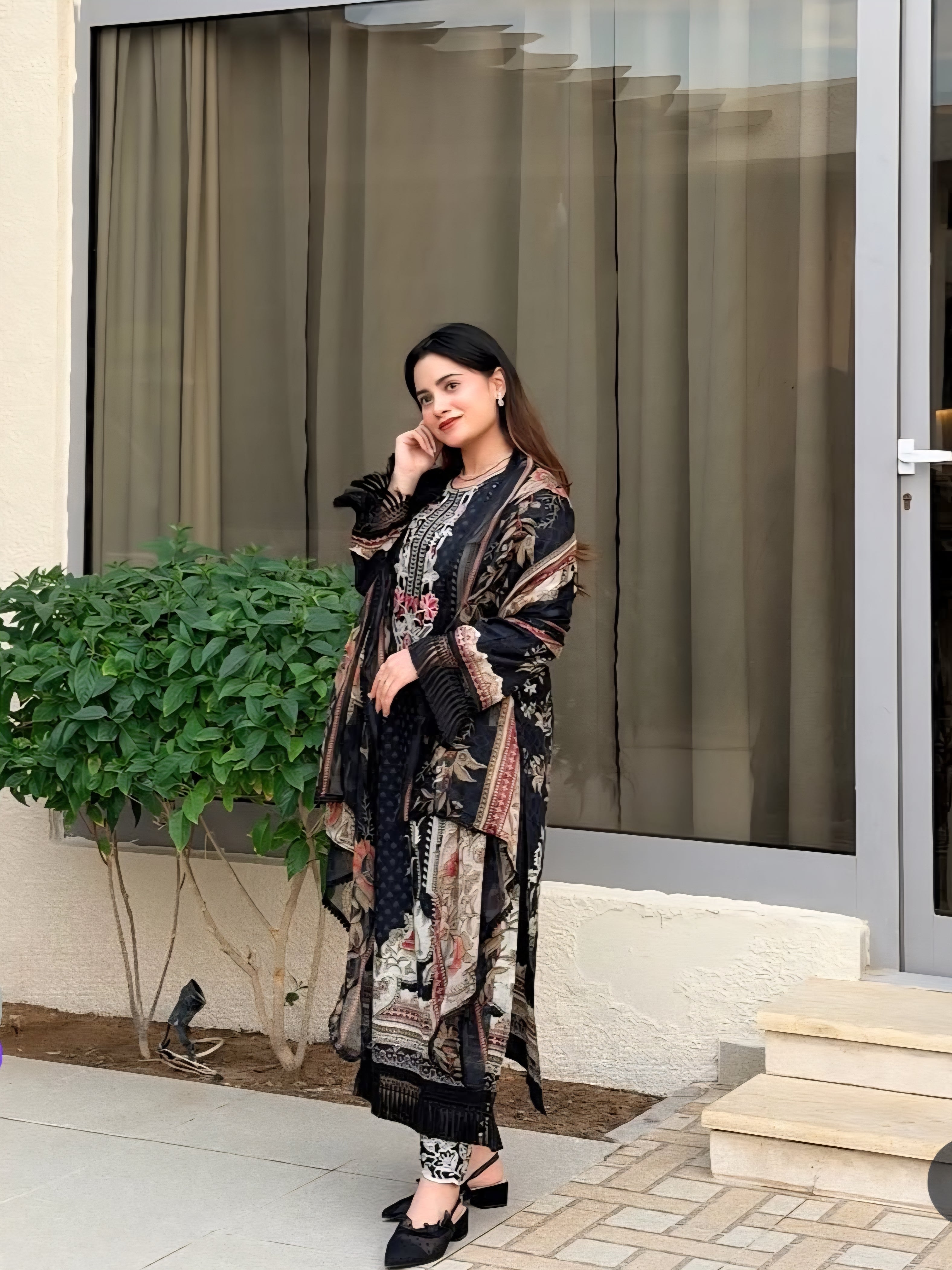 HARSHA BLACK READYMADE SUIT