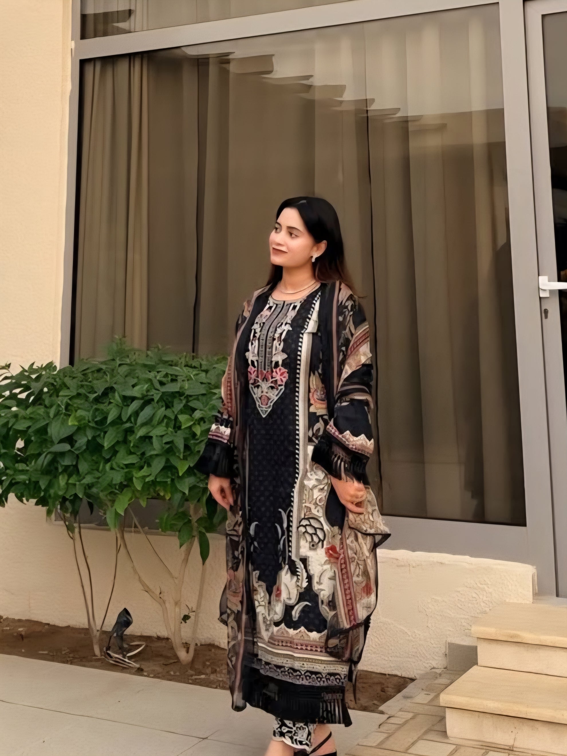 HARSHA BLACK READYMADE SUIT