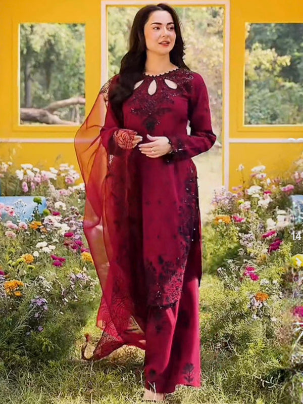 HANIA EMBROIDERY SUIT 7002