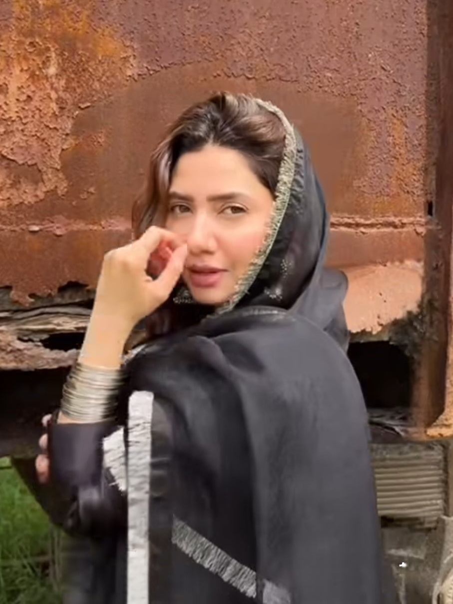 MAHIRA BLACK FARSHI SHALWAR SUIT