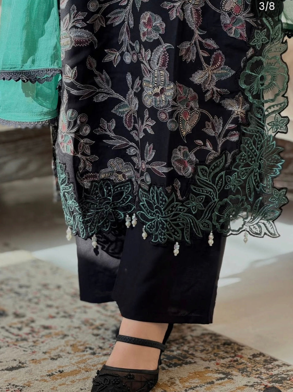 LAWN CUTWORK READYMADE SUIT 5001