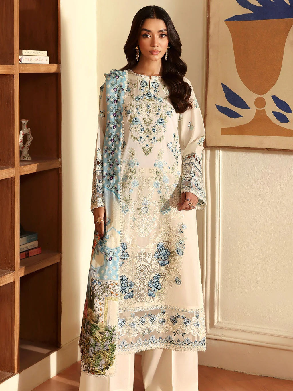 LAWN COTTON EMBROIDERY SUIT 3905B