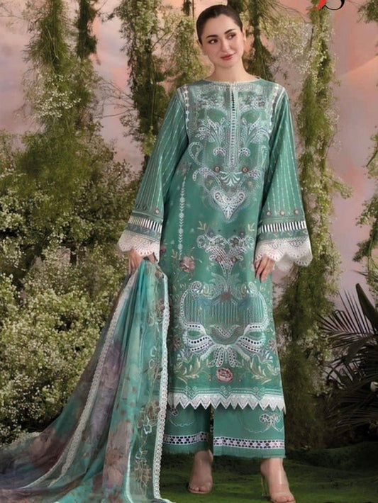 HANIA GREEN READYMADE SUIT