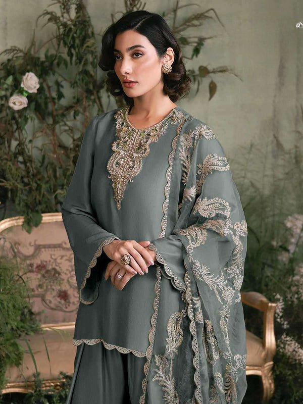SATIN FARSHI SHALWAR SUIT 2