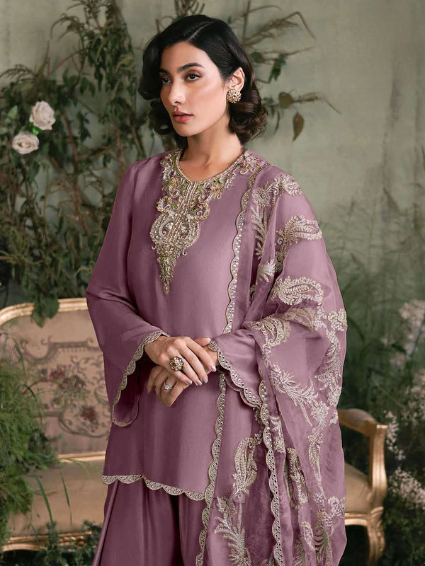 SATIN FARSHI SHALWAR SUIT 1