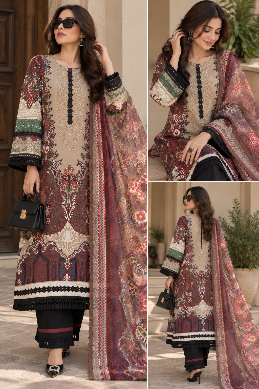 ZARA PATCH READYMADE SUIT 3