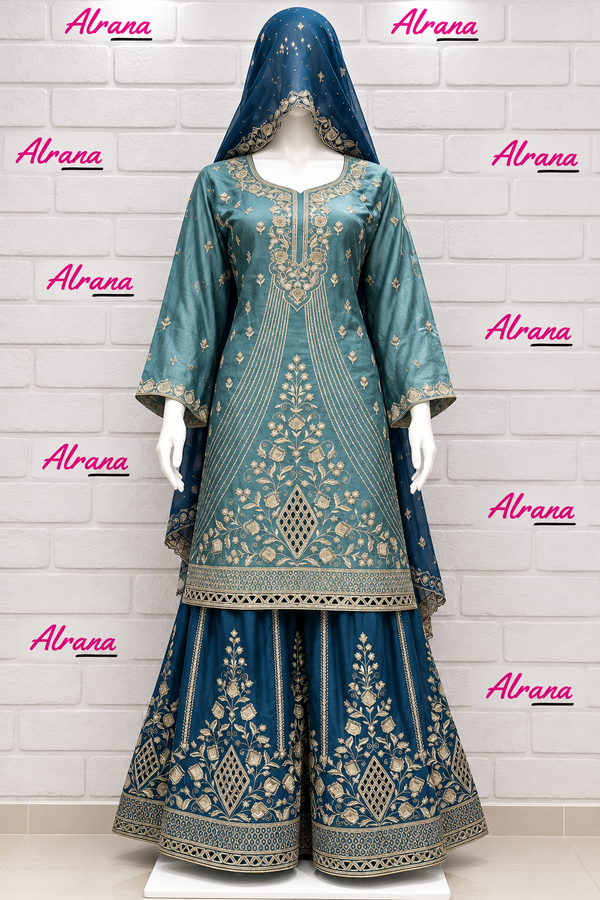 RUHEENA EMBROIDERY PLAZO SUIT 4
