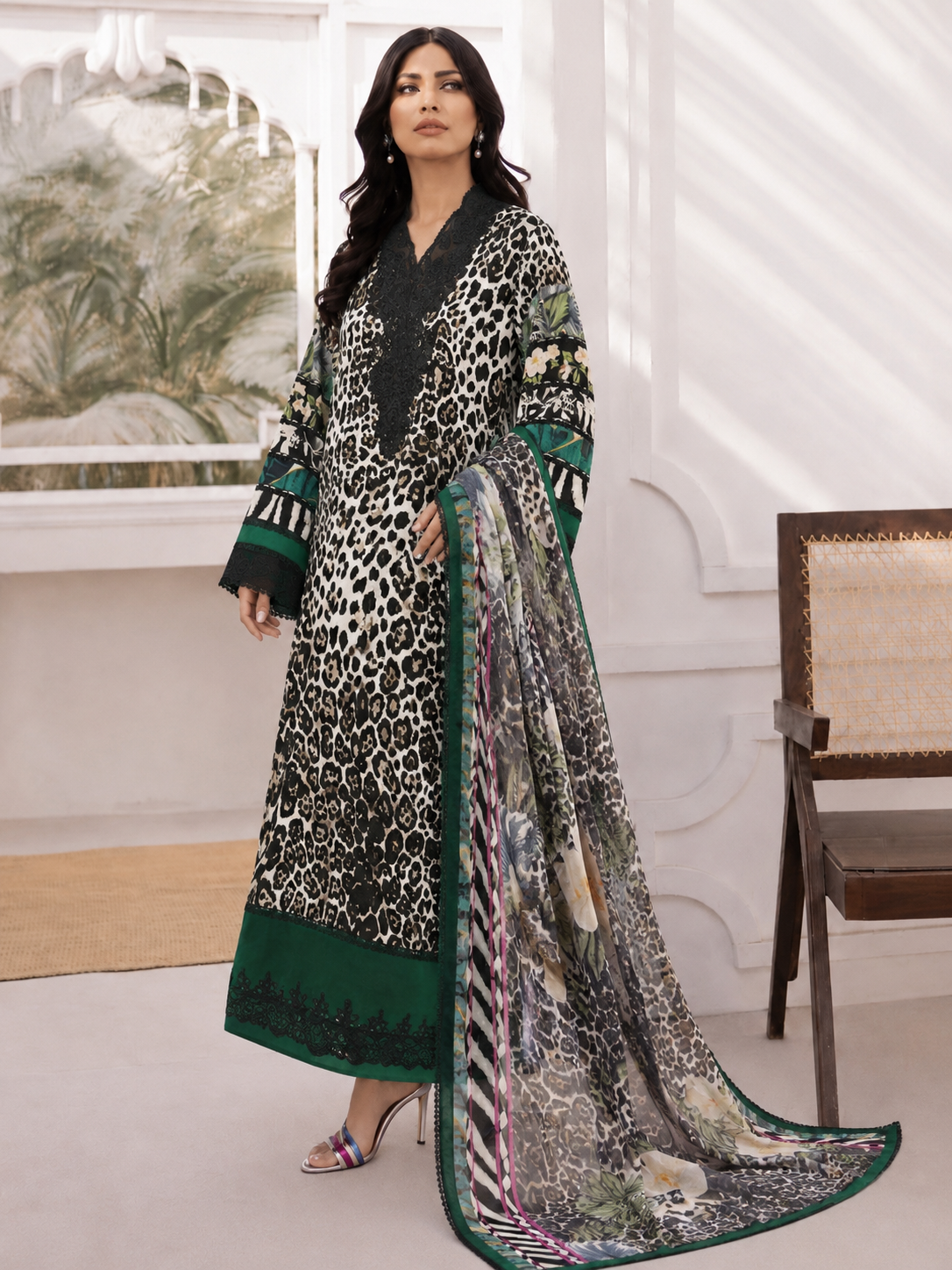 ELAF KAFTAN PATCH READYMADE SUIT 4