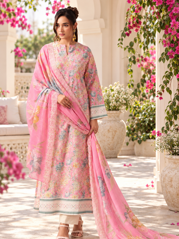 FIZA LAWN EMBROIDERY SUIT 1 Q