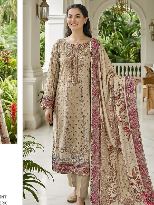 MUSLIN EMBROIDERY SUIT Q
