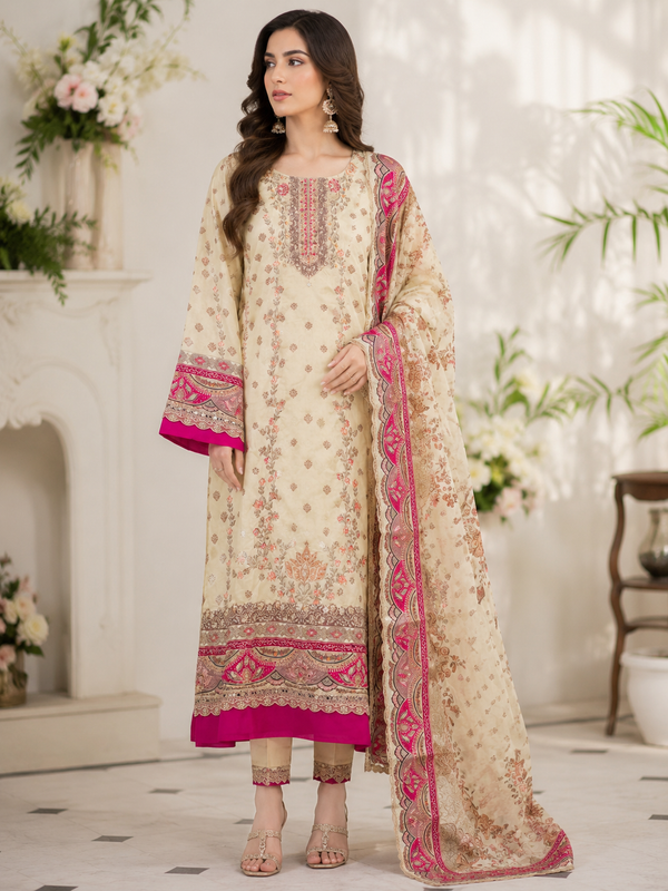 RAHI MUSLIN READYMADE SUIT 7