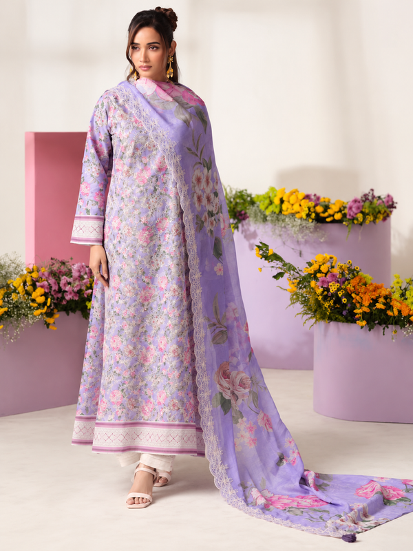 FIZA LAWN EMBROIDERY SUIT 2 Q