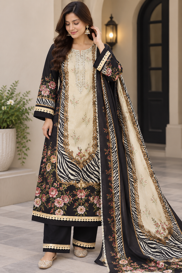 RAHI  MUSLIN READYMADE SUIT 12