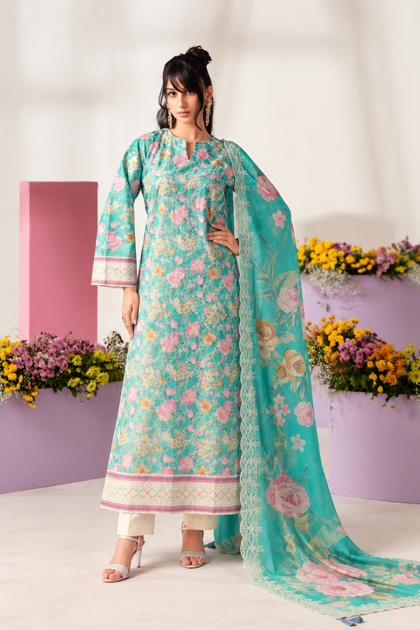 FIZA LAWN EMBROIDERY SUIT 3 Q