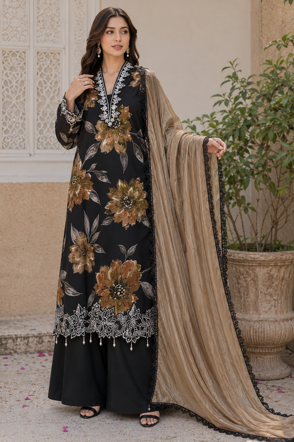PURE LAWN CUTWORK READYMADE SUIT 2