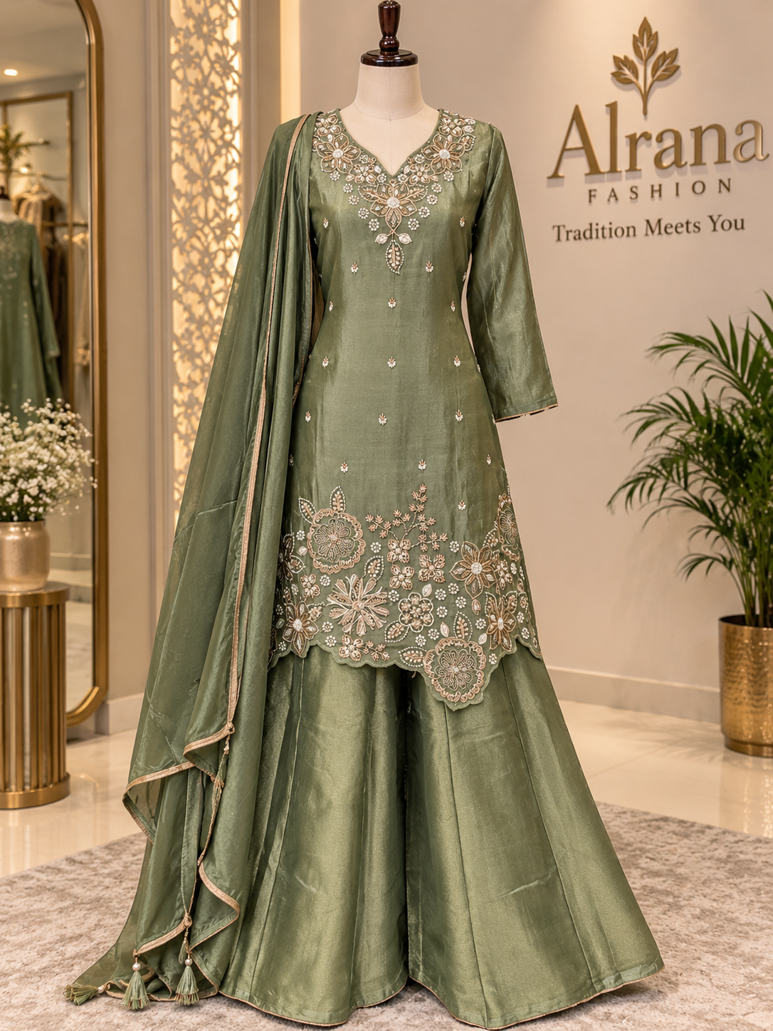 SHIMMER HANDWORK SUIT