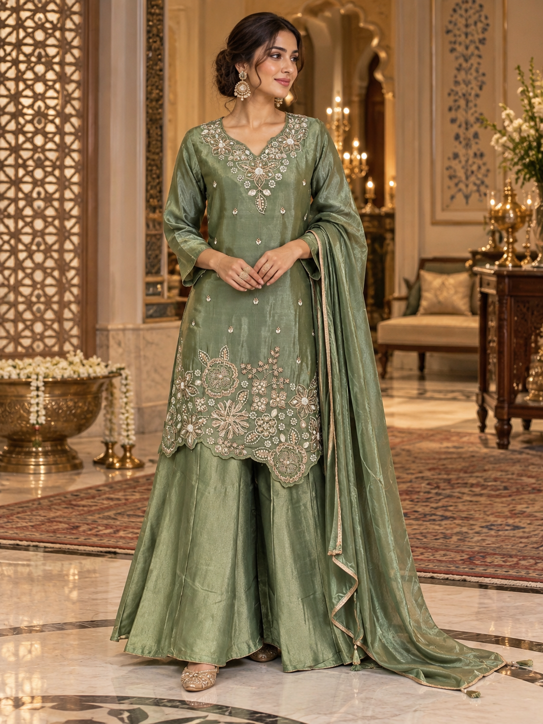 SHIMMER HANDWORK SUIT