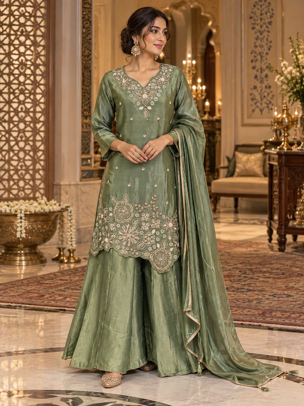 SHIMMER HANDWORK SUIT