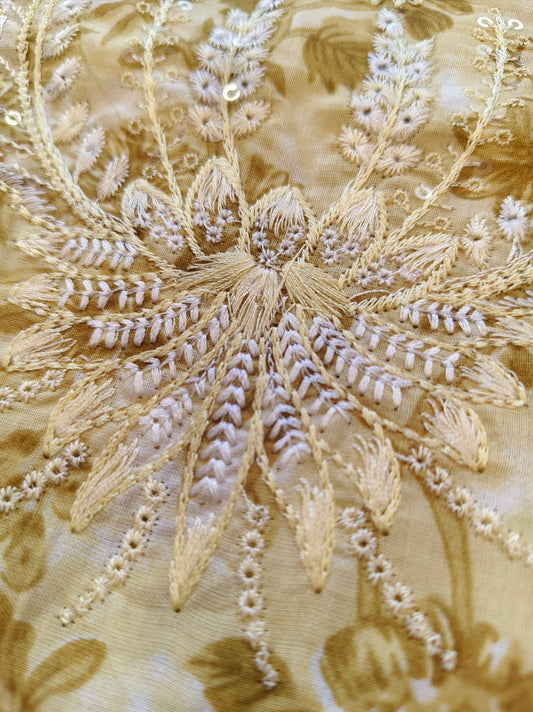 OMBRE CHIKANKARI PATCH  SUIT 6
