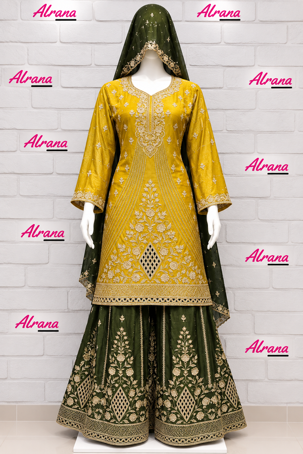 RUHEENA EMBROIDERY PLAZO SUIT 3
