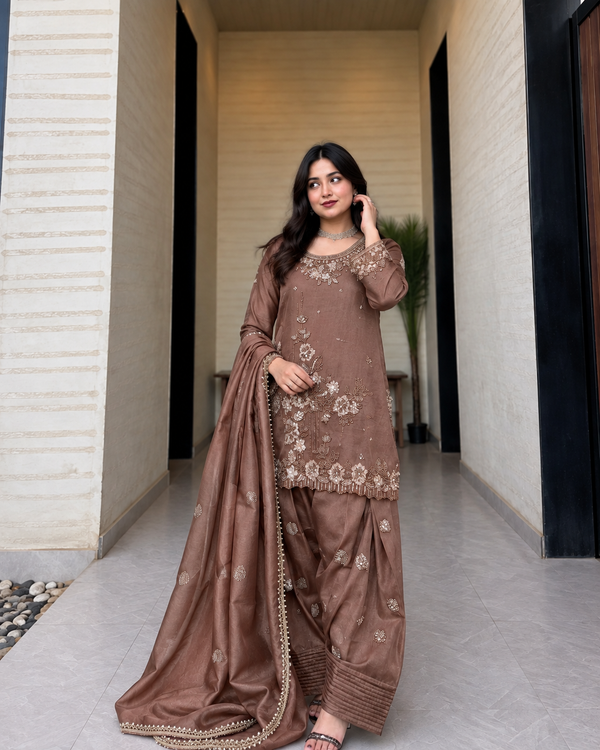 MOCHA FARSHI HANDWORK SUIT 26